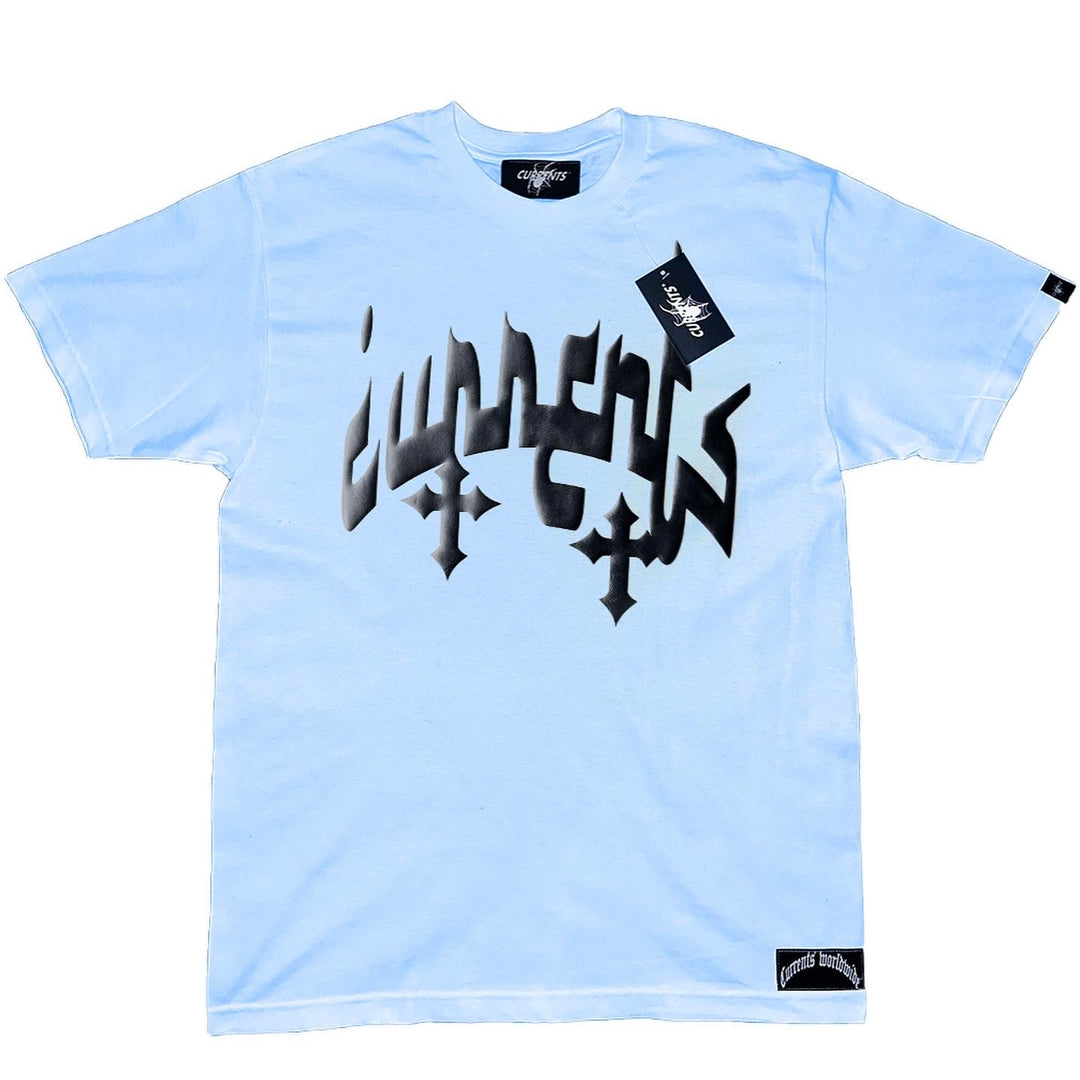 Fallen Crosses Baby Blue Tee ☁️