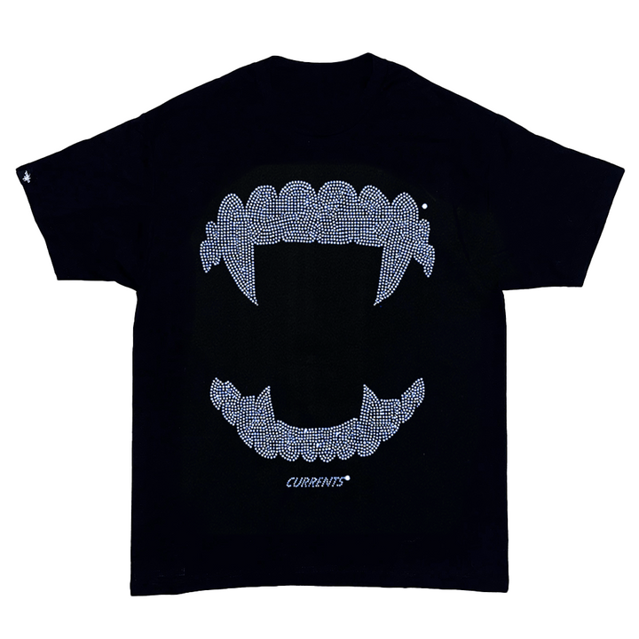 White Rhinestone Cross x Vamp Tee 💎