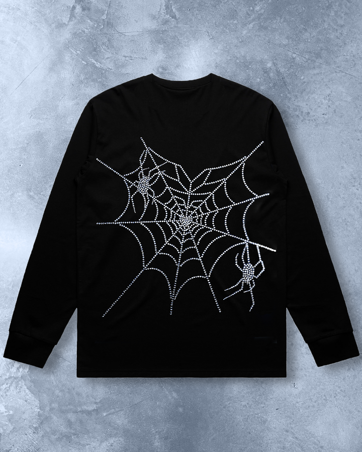 (NEW) Rhinestone Spiderweb Long Sleeve 💎