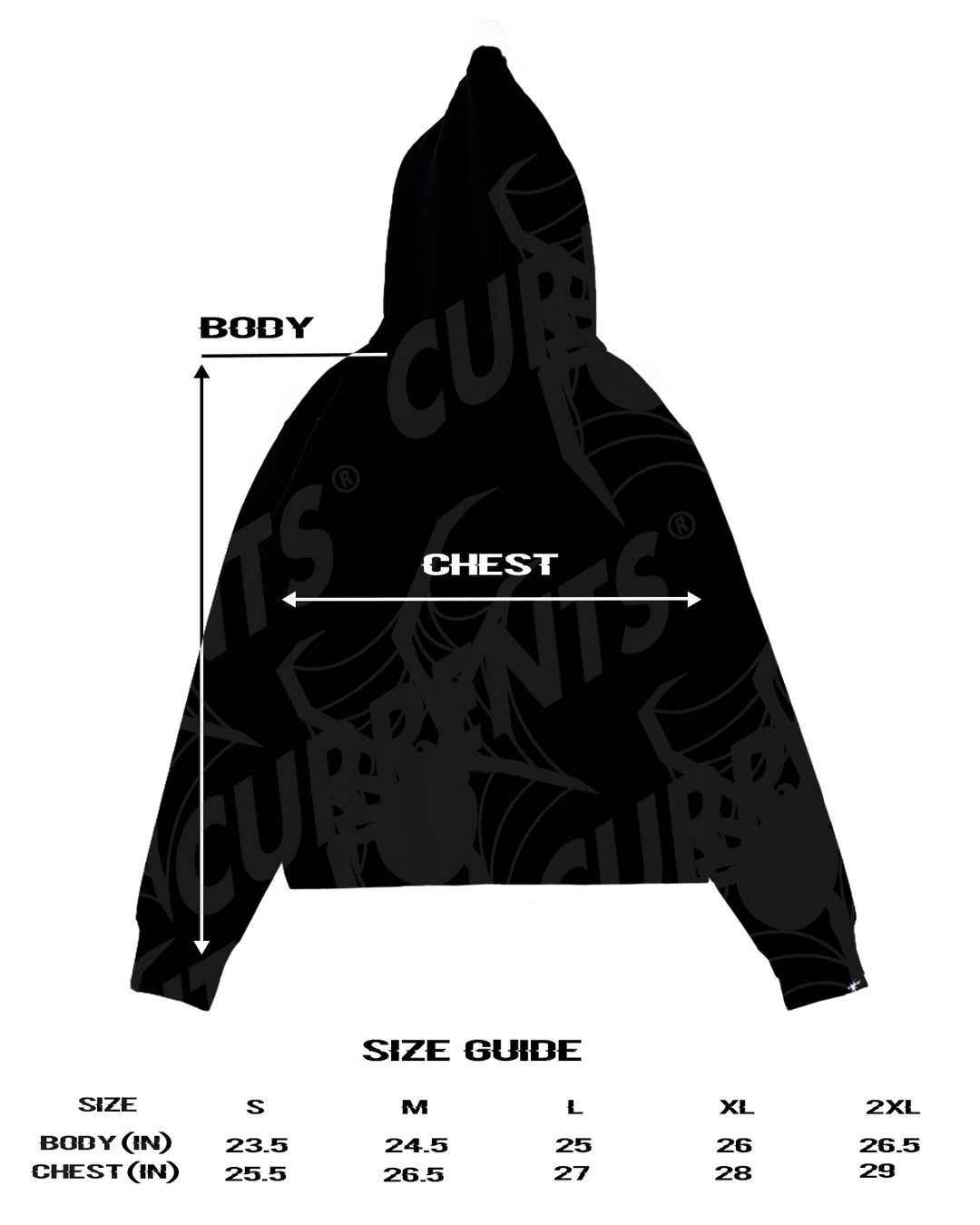 Rhinestone Cross Hoodie V.2