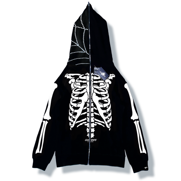 Black Skeleton (FULL ZIP)☁️