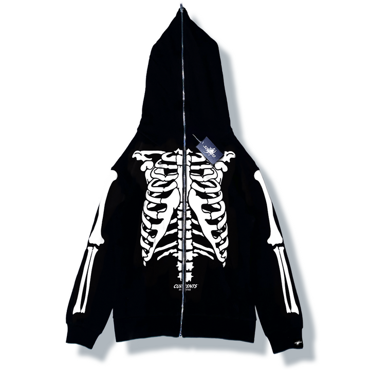Black Skeleton (FULL ZIP)☁️