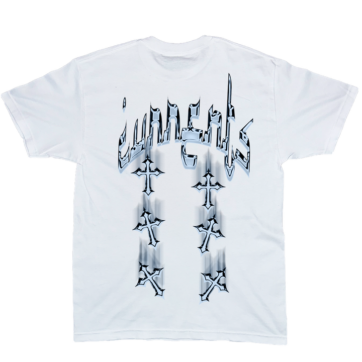 Fallen Chrome Crosses White Tee